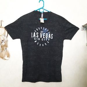 Mens marble v-neck T Las Vegas